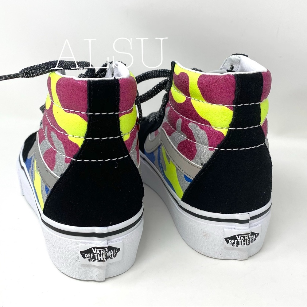 💖MEGA SALE💖VANS SK8-HI Platform After Dark Camo Suede Women's Size VN0A3TKNTUR - Picture 7 of 10